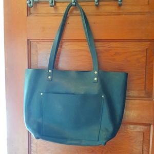 Portland Leather Goods Black Tote